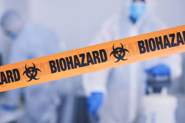 Professional Biohazard Cleanup technician working in Robertsville, MO